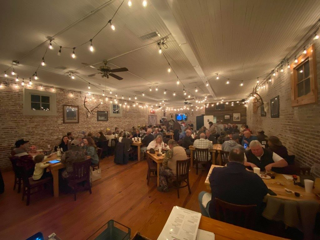 B Town Steakhouse dining room ready for guests